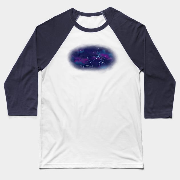 Sagittarius Baseball T-Shirt by Star Sandwich